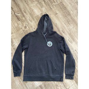 O'NEILL American 1952 Mens Hooded Sweatshirt L Gray Pullover Pocket Relaxed Fit